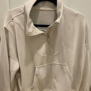 lululemon athletica Cream Quarter-Zip Sweatshirt